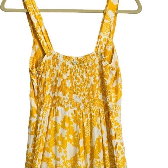 Faithfull The Brand Kasbah Jumpsuit Yellow and White Floral | Size 4 - Picture 10 of 12